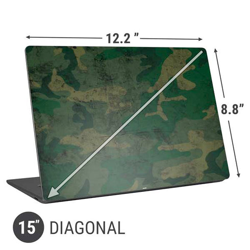 Camouflage Universal Laptop 15in (12.2 x 8.8in) Skin